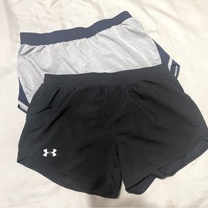 Women’s Under Armour Fly By 2.0 Running Shorts NWOT Size M (2 Pair)